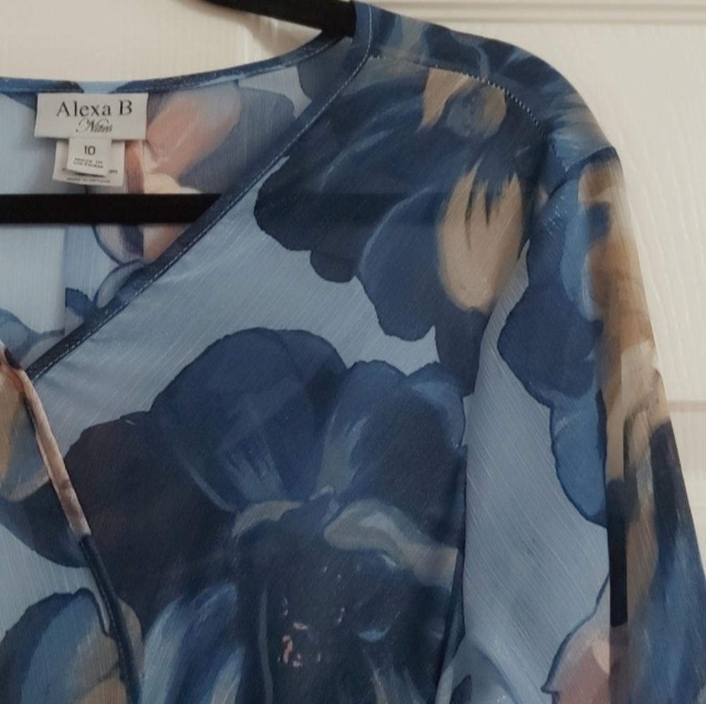 Gentle Blue Floral Dress